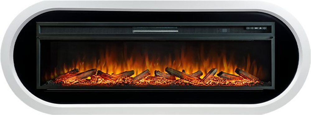 Каминокомплект Ellipse - Белый с черным с очагом Vision 60 LOG LED