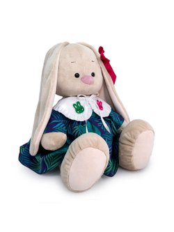 Мягкая игрушка Зайка Ми большой в платье с белым воротником (34 см)