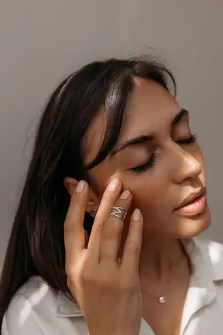 Фаланговое кольцо "Плетение"