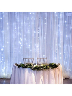 Гирлянда новогодняя штора 3x3/занавес/светодиодная/на окно/дождик