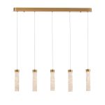 Подвесной светильник MD24030028-5B brass/clear