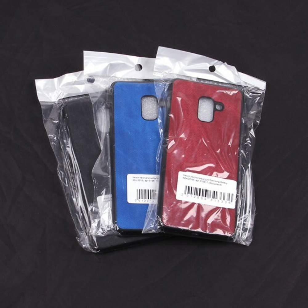 Чехол текстильный для Samsung Galaxy A8+(2018), 010817 Сиреневый