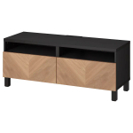 Тумба под ТВ - IKEA BESTÅ/BESTA, 120x42x48 см, черный, Бесто ИКЕА