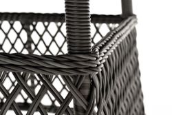 "Эспрессо" плетеный круглый стол, диаметр 150 см, цвет графит