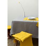 Скатерть из стираного льна серого цвета из коллекции essential, 170х170 см