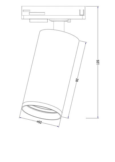Трековый светильник Фокус С / Focus S Unity GU10 10Вт Technical tr020-1-gu10-w