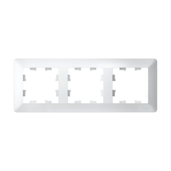 Рамка 3-м AtlasDesign Air бел./дым. бел. SE ATN220103