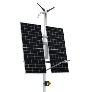 Автономная светофорная сигнализация с освещением на опоре (2 солнечные панели 585 Вт + ветрогенератор 400 Вт), фото №975737456