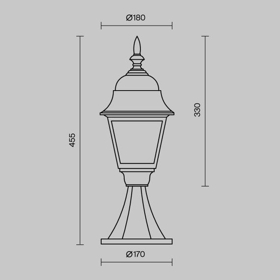 Уличный светильник Maytoni Abbey Road O004FL-01B