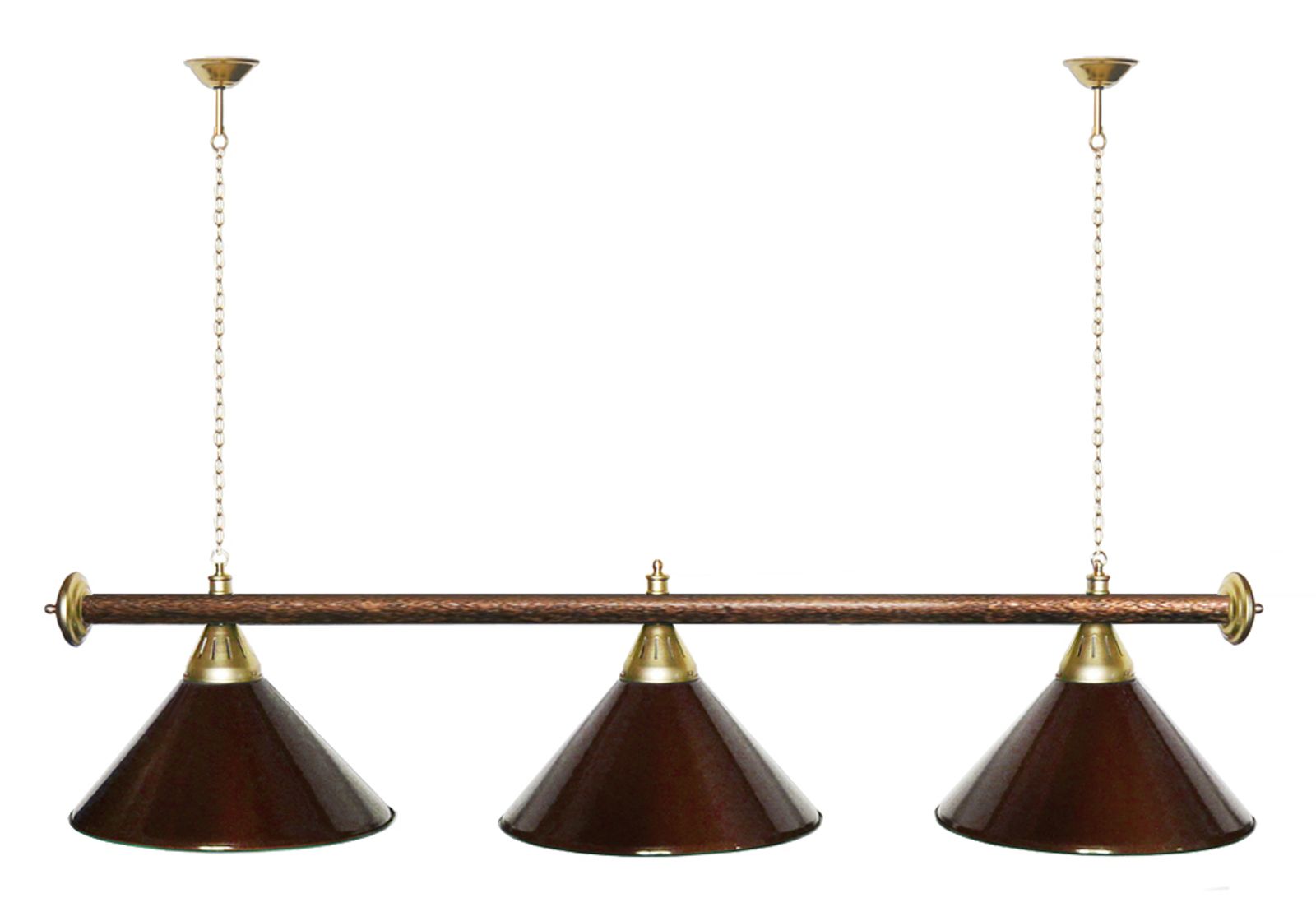 Лампа STARTBILLIARDS 3 пл. (плафоны зеленые,штанга зеленая,фурнитура золото) фото №59