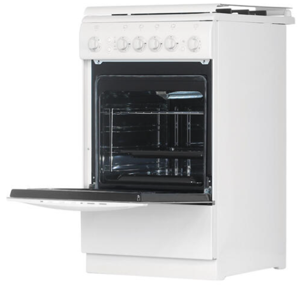 Плита газовая DE LUXE 506040.11г (кр) ЧР белая