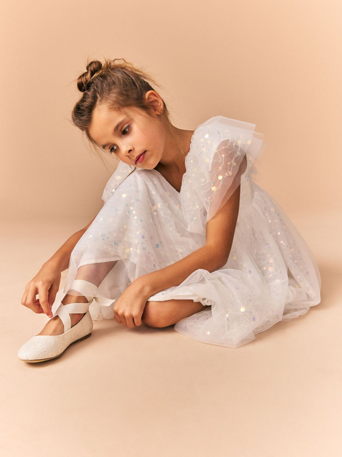 Платье для девочки Next E36-517, Белый