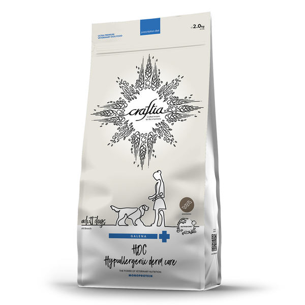 Сухой корм CRAFTIA GALENA DOG HYPOALLERGENIC DERM CARE Гипоаллердженик 2 кг для собак