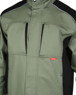 Костюм СИРИУС-ЦИТРИН куртка, брюки, светло-оливковый с черным