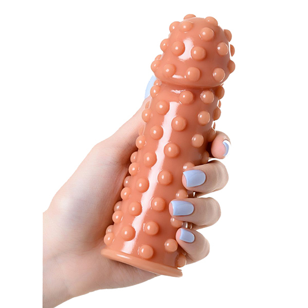 Насадка на фаллос с бугорками по поверхности 14,7см Kokos Extreme Sleeve 002 M Size