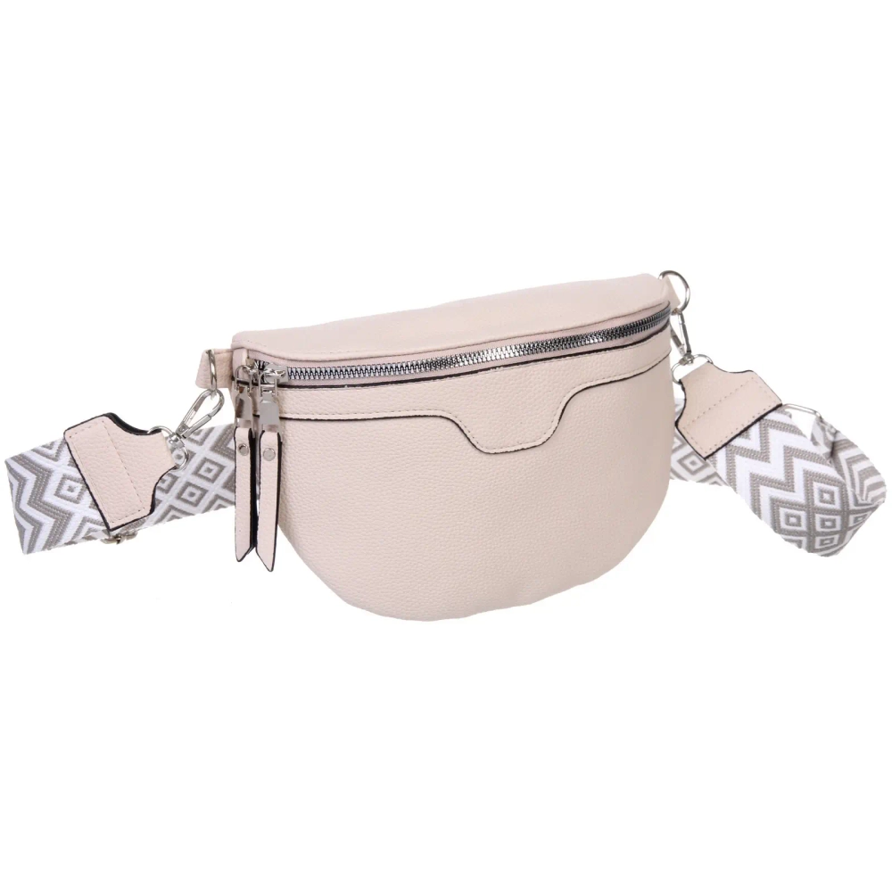 Сумка женская через плечо «ИМАНИ», цвет молочный, три кармана, 24*19*7*5см (лейбл Ultramarine)