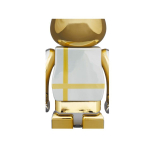 Дизайнерские игрушки BE@RBRICK MEDICOM TOY PLUS SILVER CHROME Ver., MEDICOM