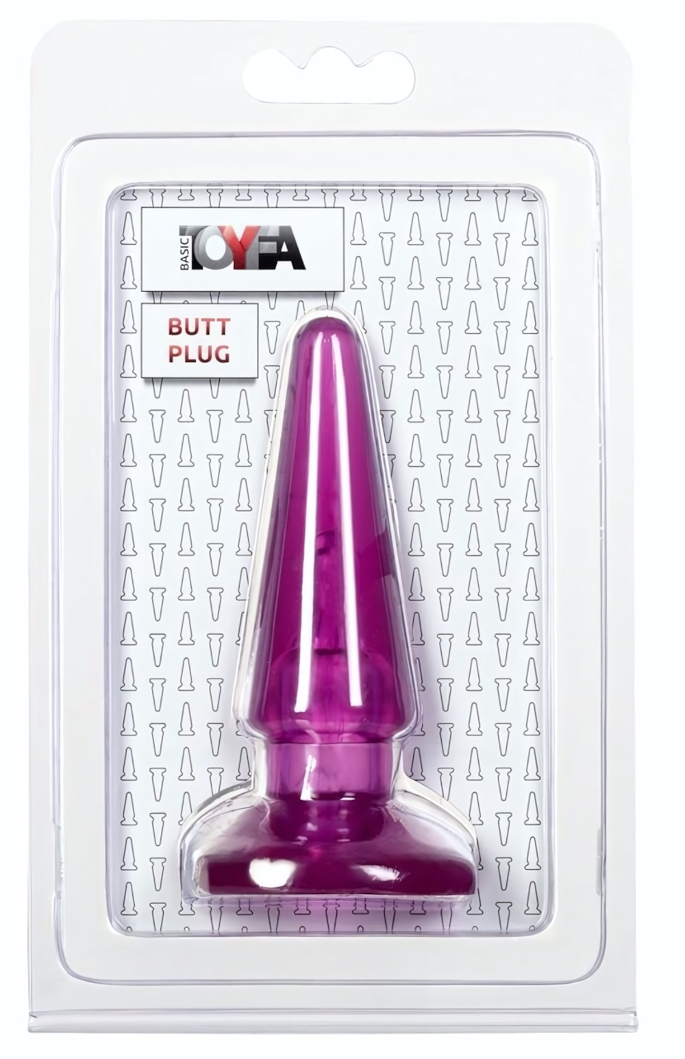 Фиолетовая анальная пробка BUTT PLUG - 9,5 см. (Цвет: фиолетовый)