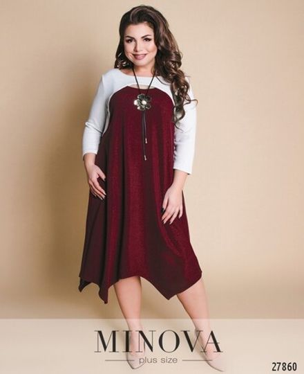 Платье 17-95-марсала Minova Фото 2