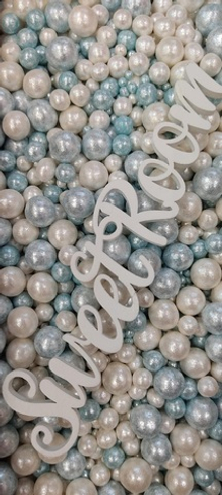 Драже зерн в глаз Блеск Нежный Лазур/белоснеж 50гр Годен24мес №809