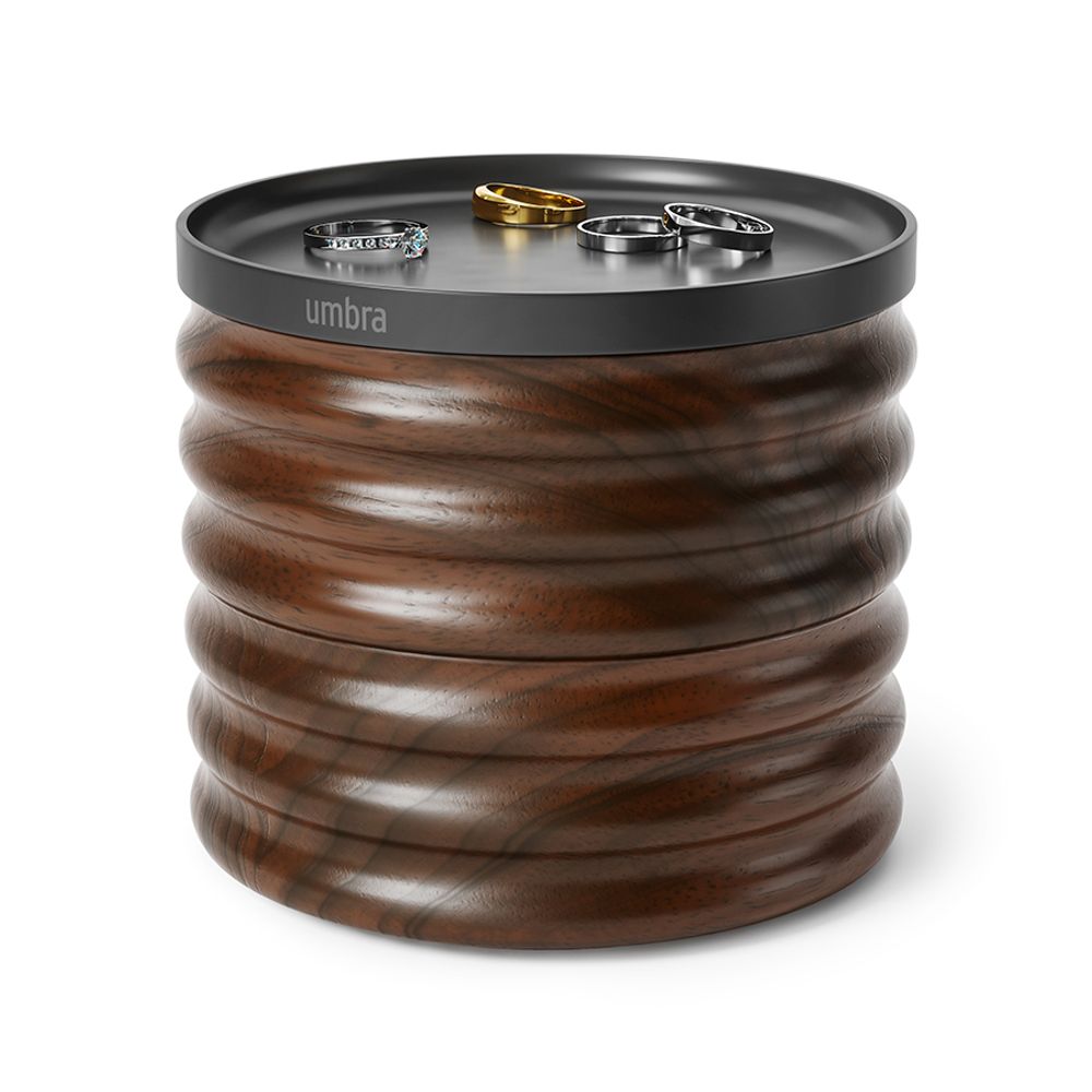 Шкатулка для украшений Tesora, черный орех