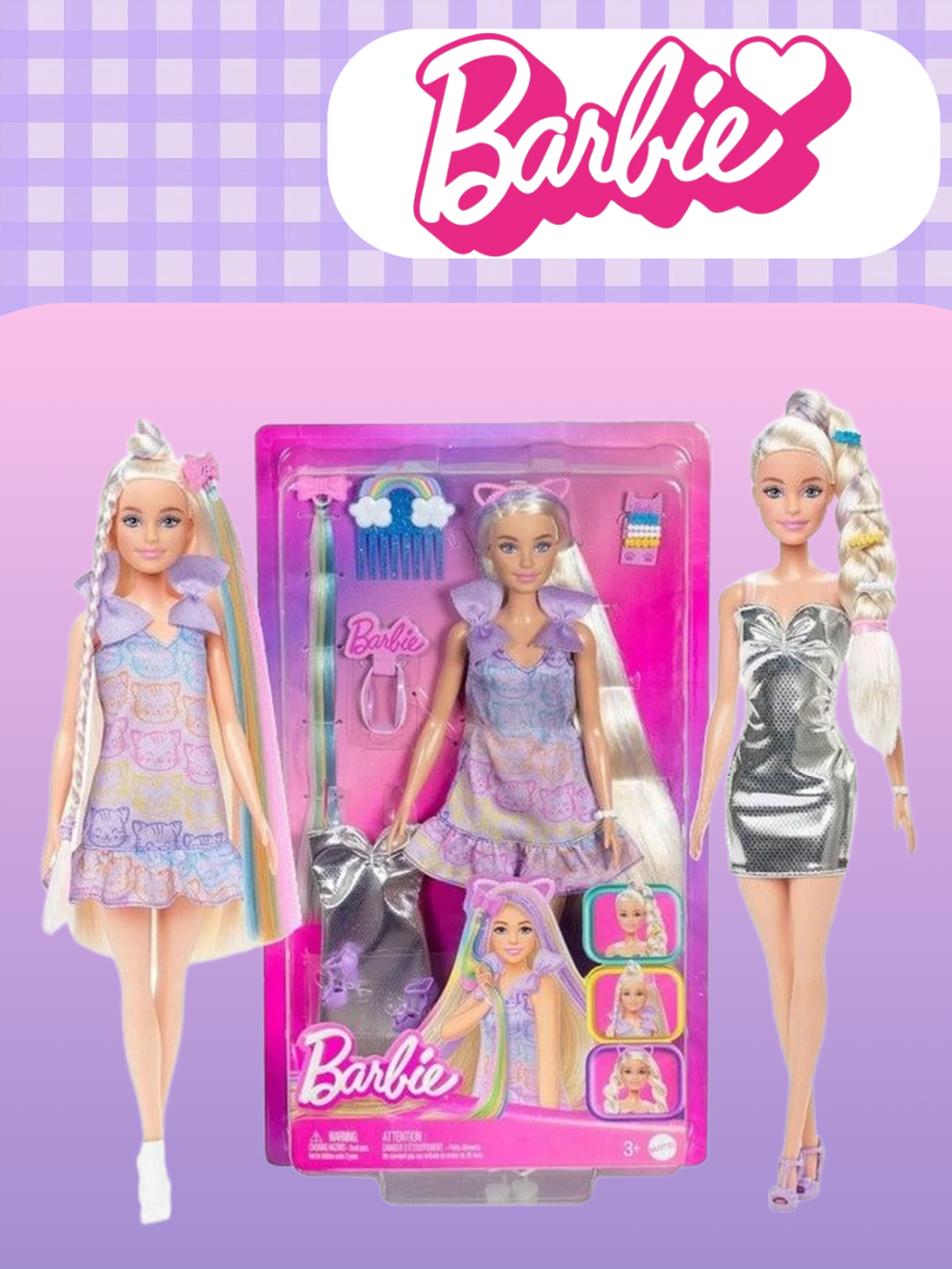 Кукла Barbie JCT72 «Волосы Play» Блондинка