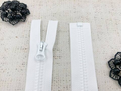 Молнии трактор АРТА-Ф 2076, Латвия, Т6, L 55 см, белый