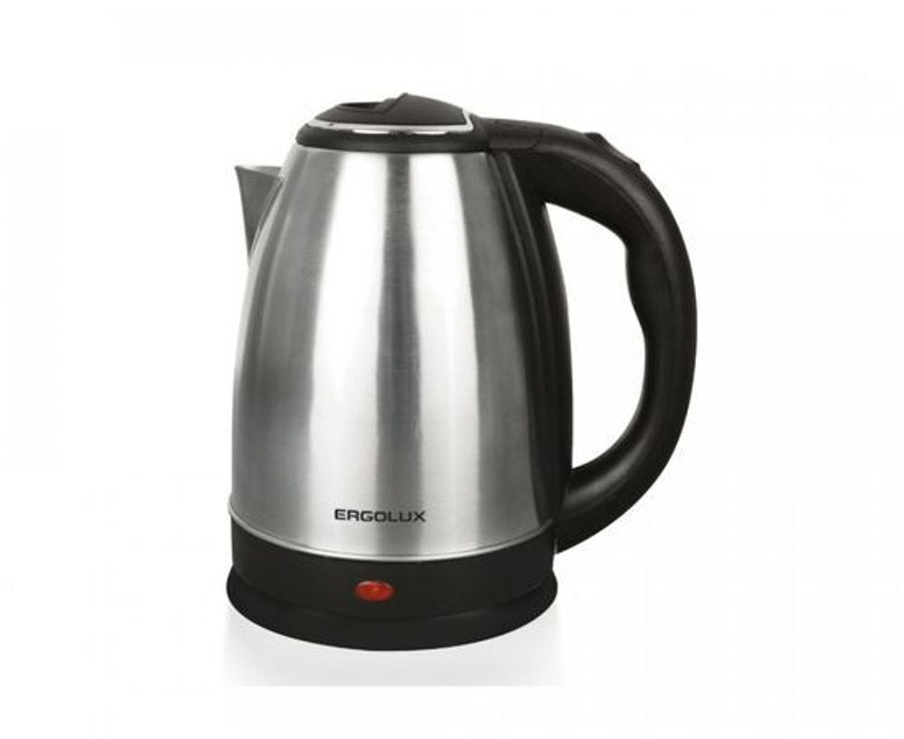 Чайник электр. ERGOLUX ELX-KS05-C72 ПРОМО нерж.сталь, пластик, диск 1.8л, индикатор, 220V 1600W черный