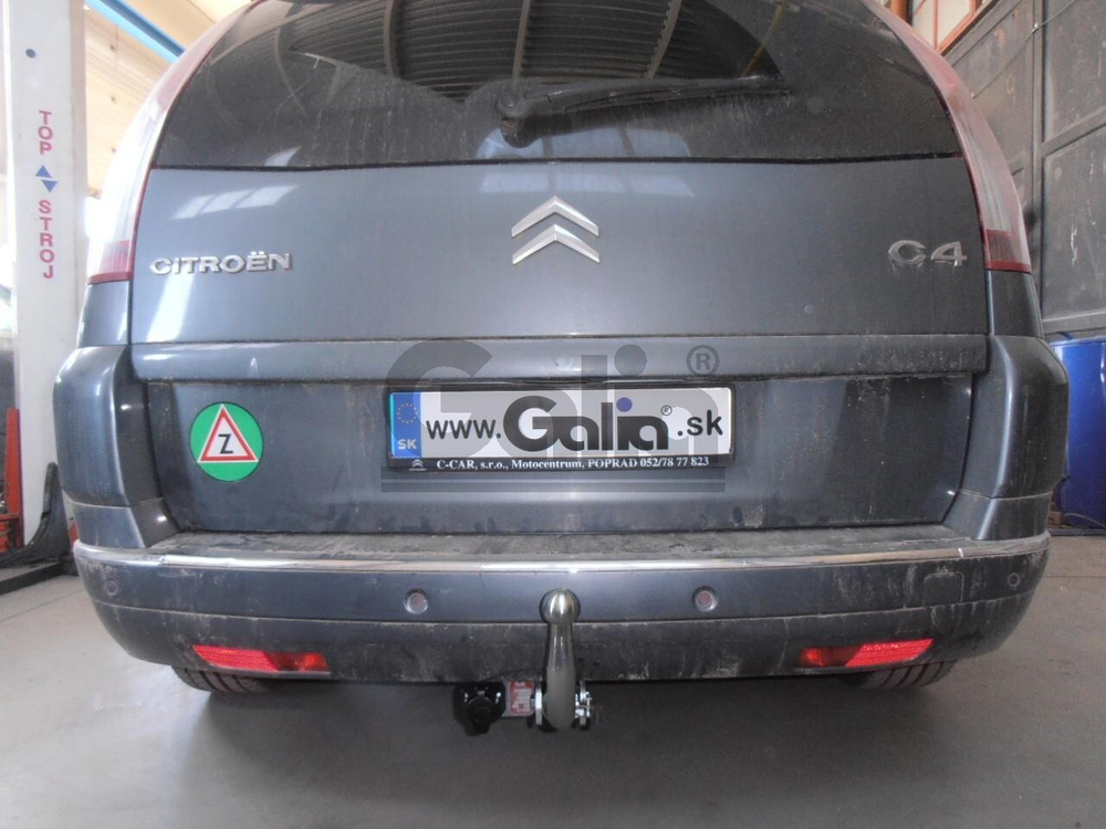 Оцинкованный фаркоп на Citroen C4 Picasso 2006-2013, Citroen C4 Grand Picasso 2006-2013, Peugeot 5008 2009-2017 (без электрики), Galia C051C