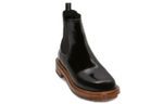 Alexander McQueen Leather Chelsea Boots Black Brown