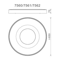 7690 Потолочный светильник COIN
