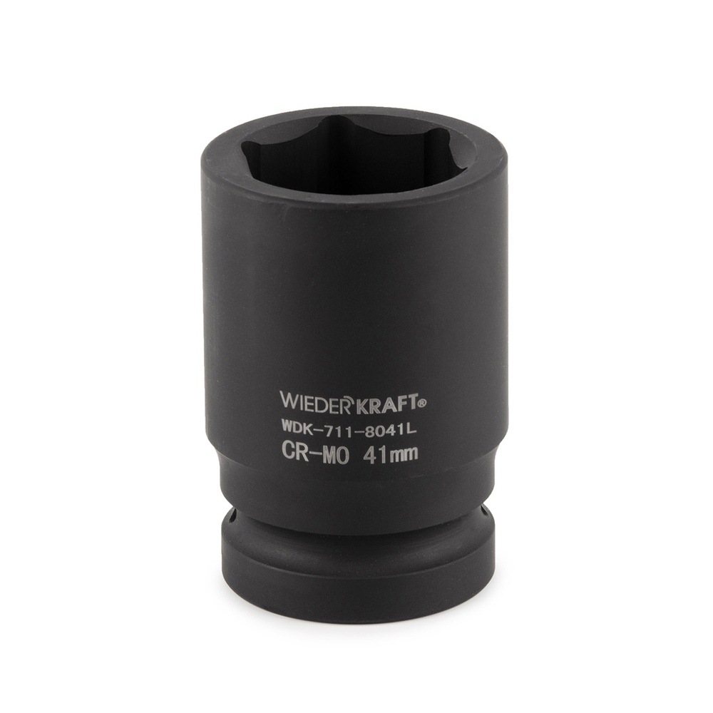 WDK-711-8041L Головка торцева ударная глубокая 1", 6 граней, 41 мм