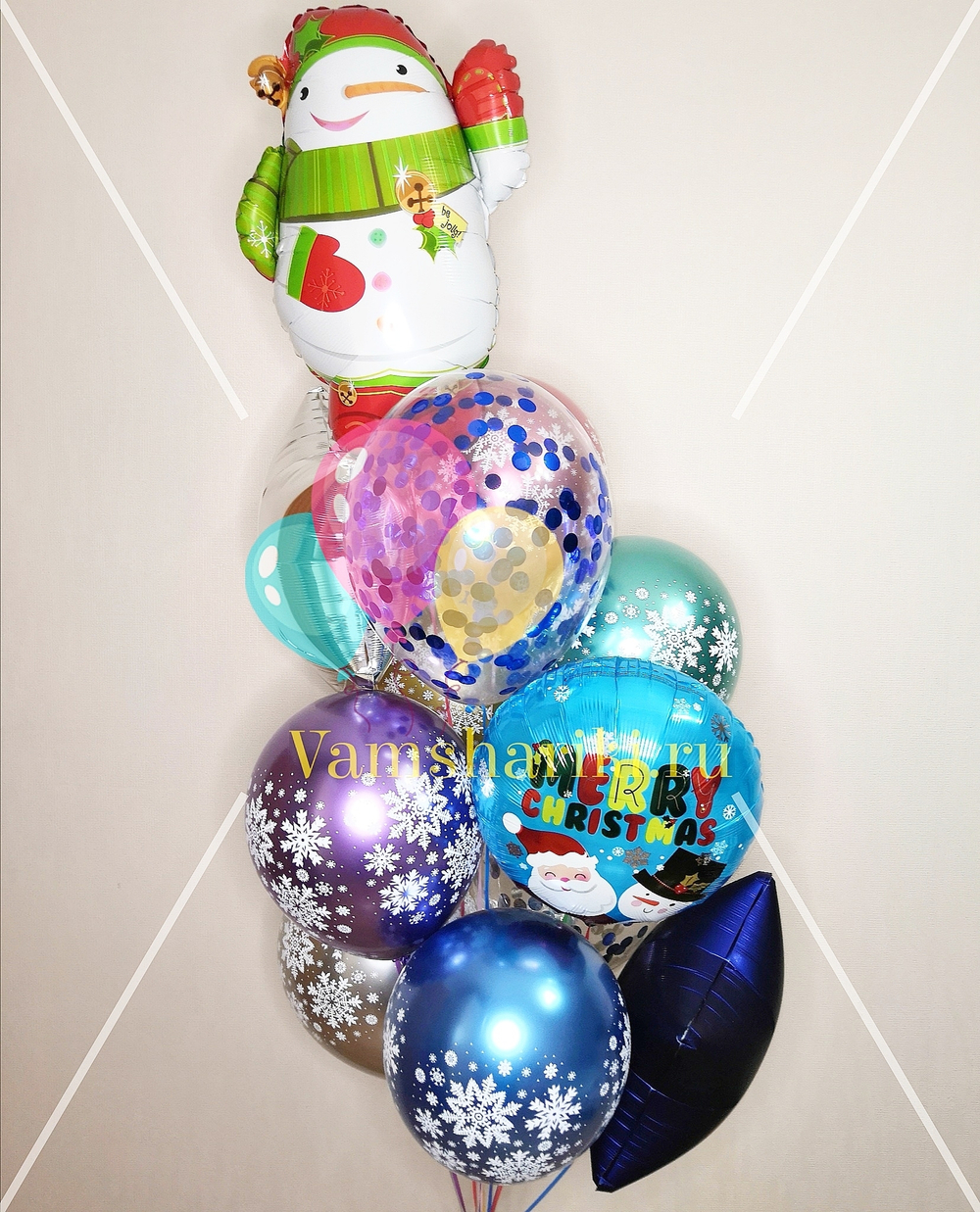 Круг "Санта и Снеговик"