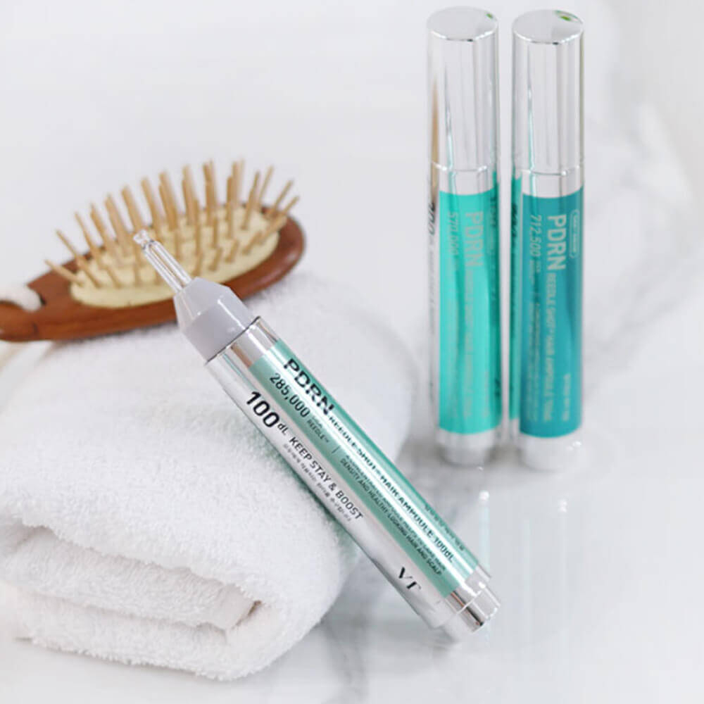 Ампула против выпадения волос с микроиглами и ПДРН VT Cosmetics PDRN Reedle Shot Hair Ampoule 100dL, 300dL,700dL