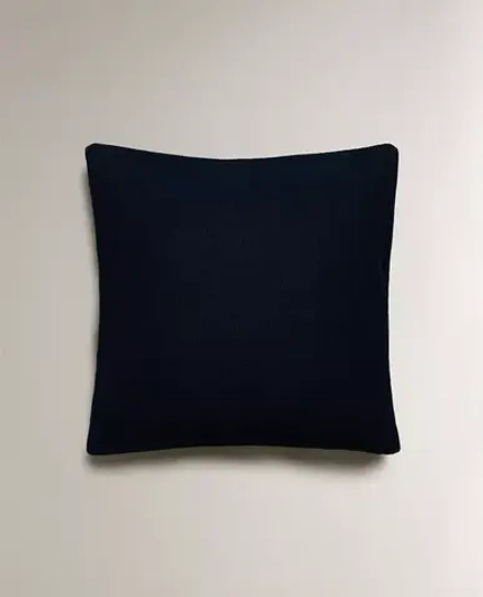 ZARA HOME ОДНОТОННЫЙ ЧЕХОЛ НА ПОДУШКУ, СИНИЙ