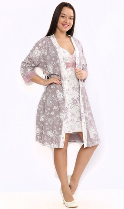 Халат+сорочка "М45 К.П" (Дарья)