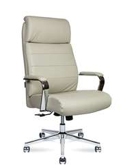 Кресло офисное Норден / Атлант / Atlant / бежевая экокожа