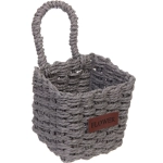 Корзинки интерьерные для хранения 3шт в наборе с петелькой «ЭЛЛОРИЯ», цвет серый, 12*11/15*14/16*17см (лейбл)