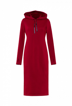 Спортивное платье бордовое 07-02-22 SS