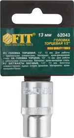 62043 Головка 6-гранная CrV 1/2 13 мм