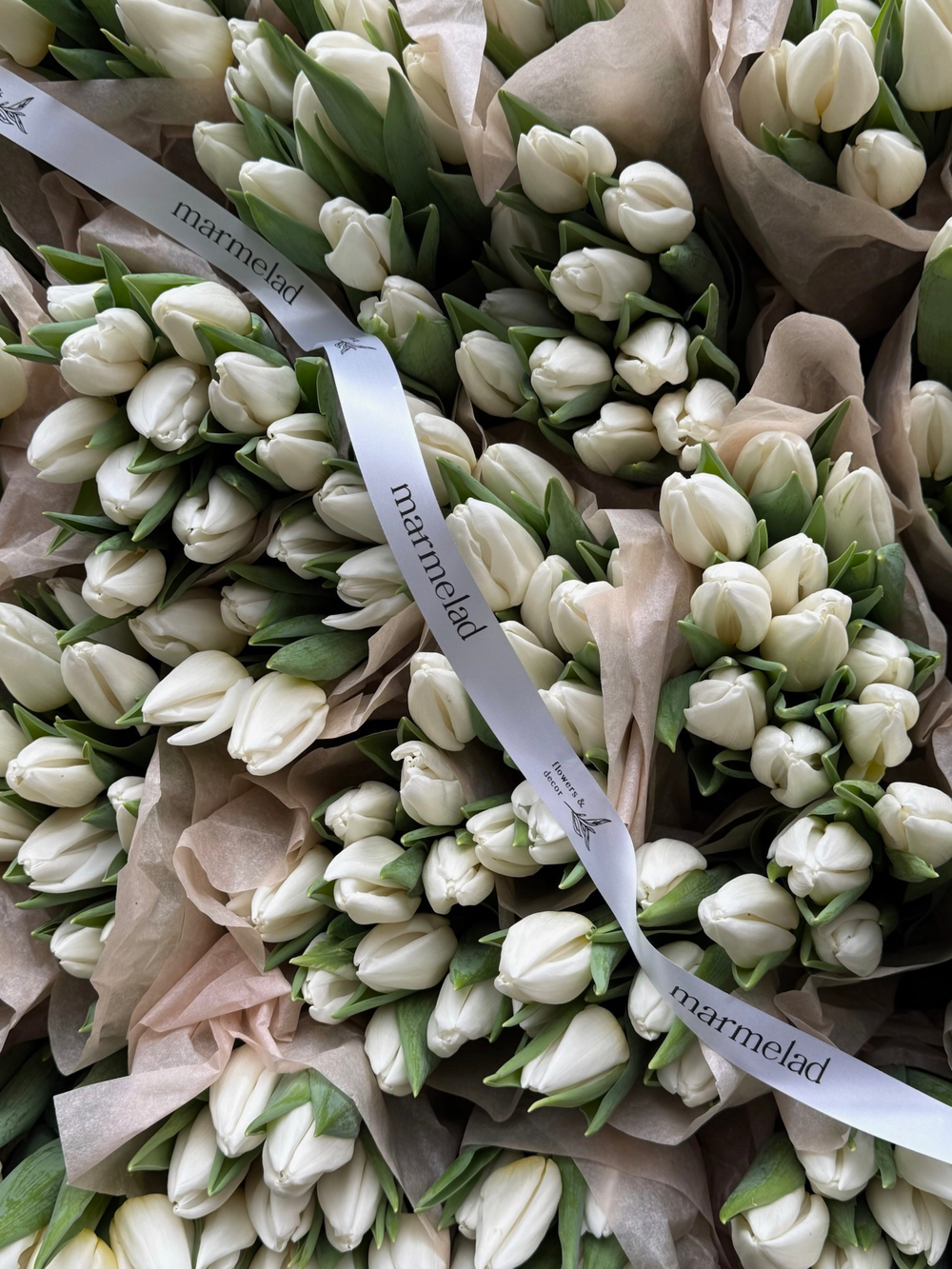 Охапка тюльпаны классика - белый цвет доступен 25 шт