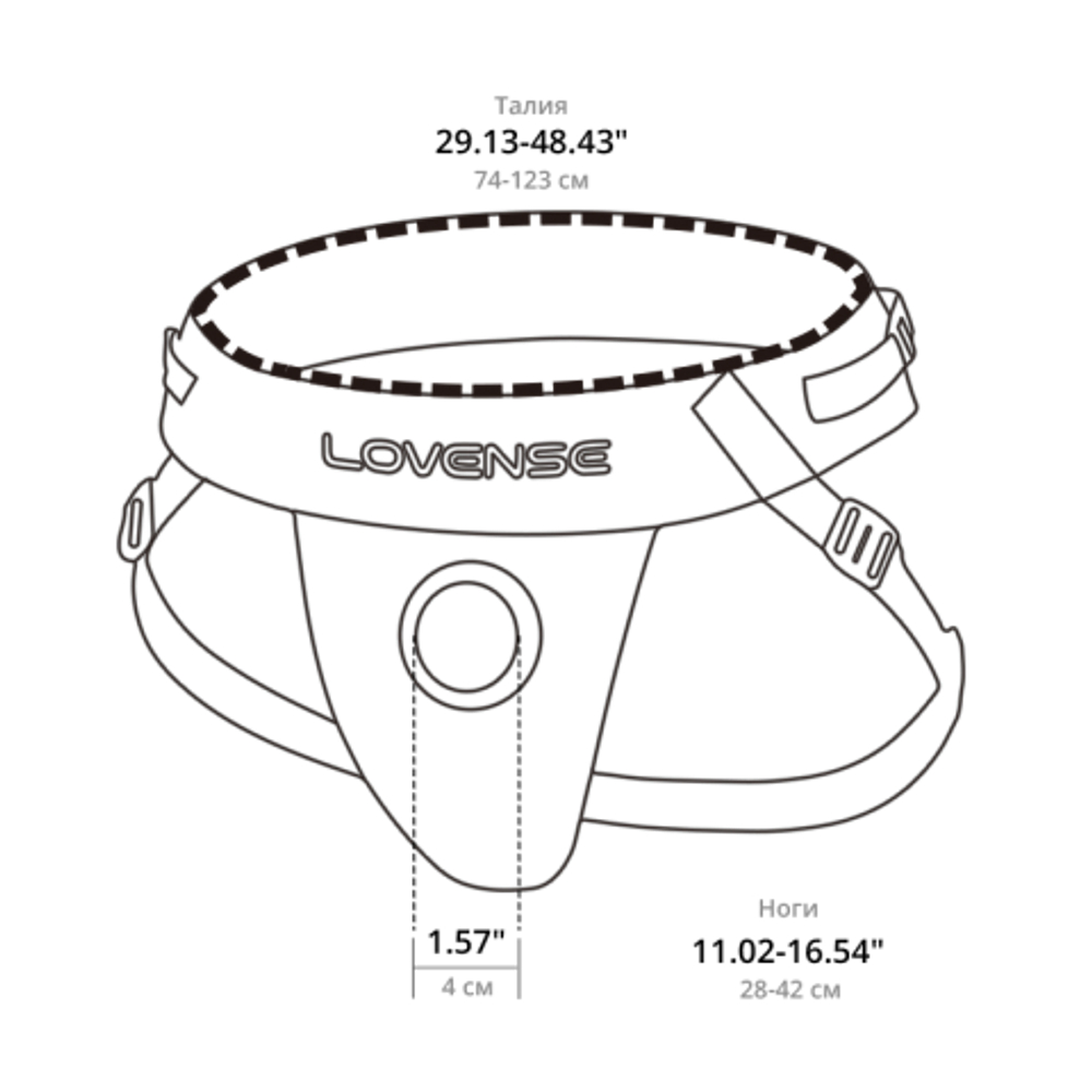 Ремешок для страпона Lovense Harness (совместим со страпоном Lapis Lovense)