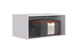 Антресоль двухдверная "Ева" 116.01 (Белое дерево/Белый матовый)