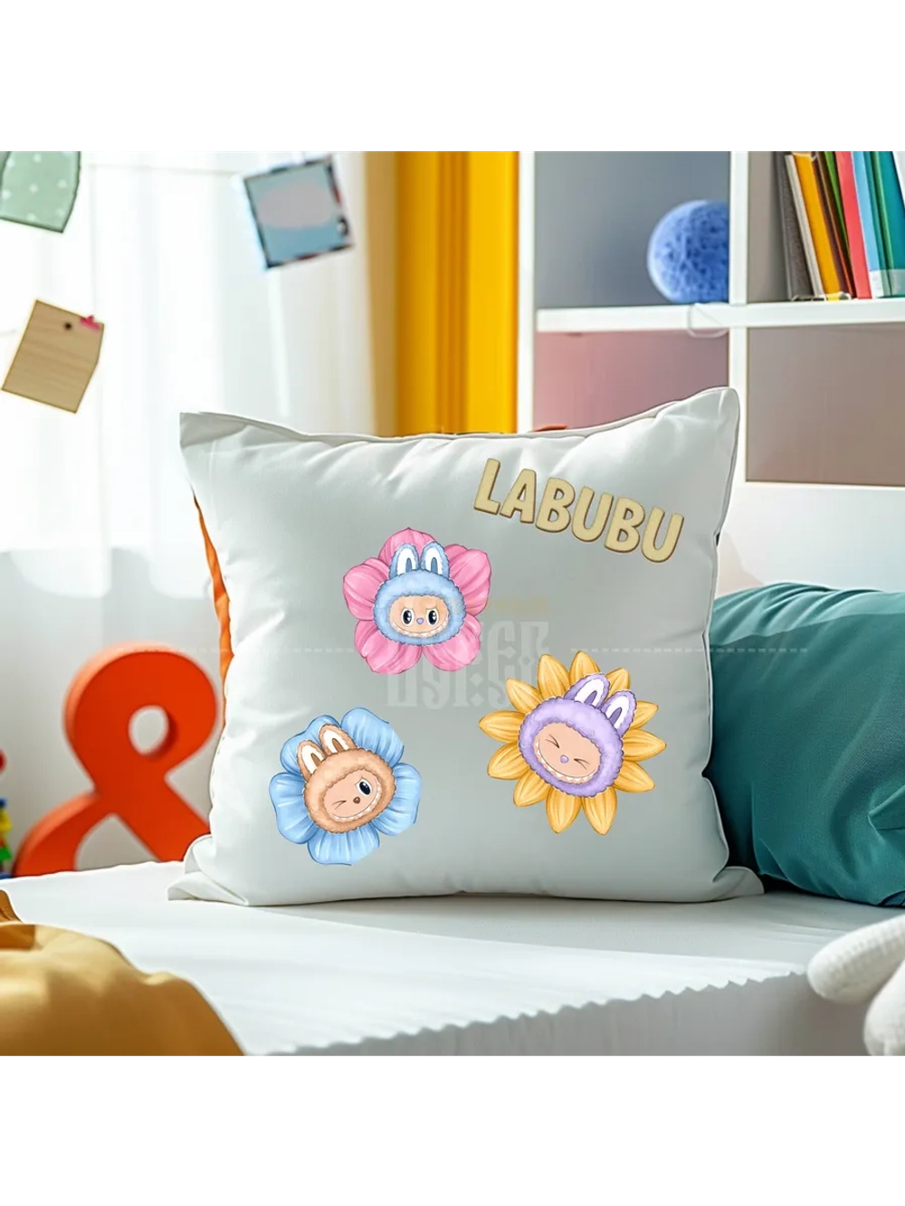 Термонаклейка на одежду, термопринт Лабубу