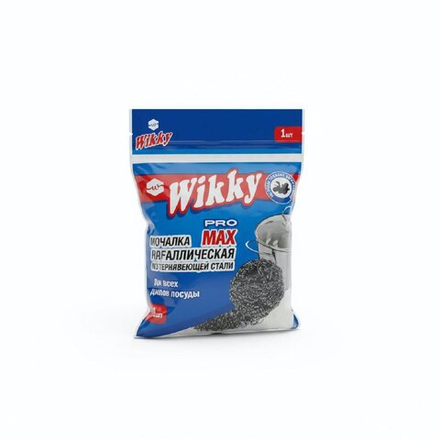 Мочалка нержавеющая спиральная Wikky 15гр 1шт/карта/720