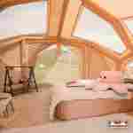 Пневмокаркасная палатка «Летний Уют» 3,8×3,8×2,5 м — семейная, кемпинговая из ПВХ