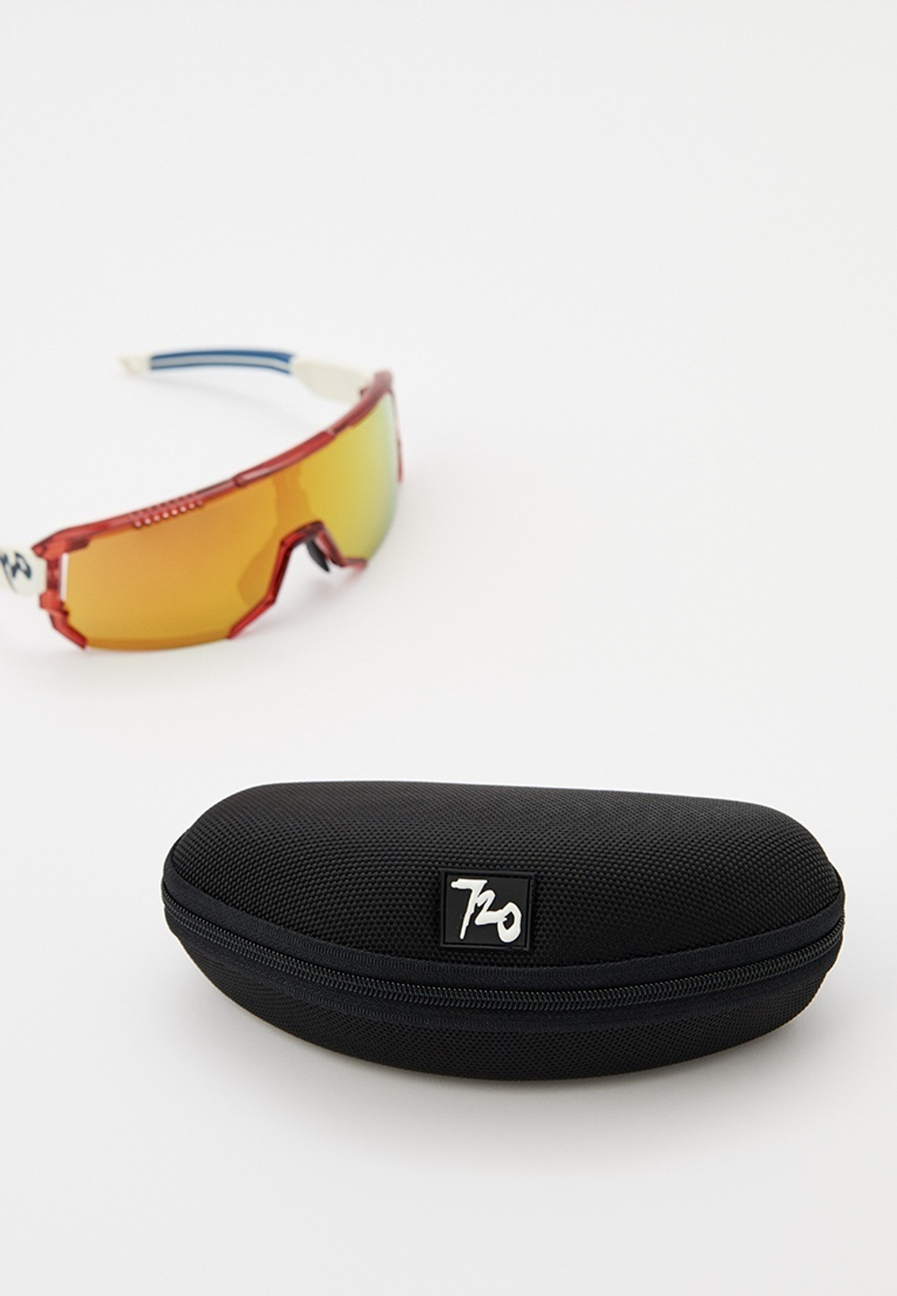 Спортивные очки 720armour Mars / Glossy Rubylith / Matte White Temple / Champion Gold Ti Lens