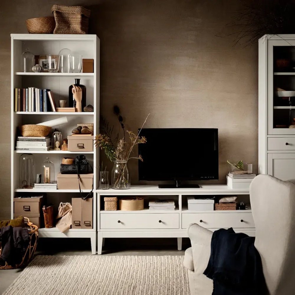 Тумба под ТВ - IKEA IDANAS/IDANÄS, 162x40x63 см, белый ИДАНЭС ИКЕА