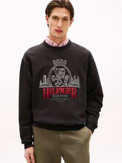Свитшот Tommy Hilfiger Embroidered Crest Logo Black