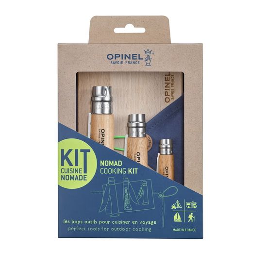 Складной нож Набор 3-x ей Opinel Outdoor c клинком из стали Sandvik™ 12С27, рукоять дерево (Бук)